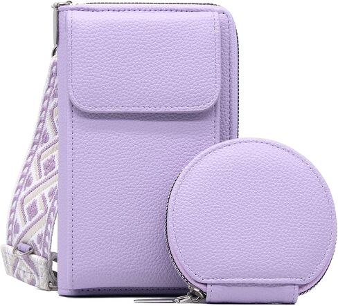 Long Keeper Crossbody Cellphone Wallet Women Small Vegan Leather Phone Purse with Coin Pouch Card Holder Handbag for Travel in Saudi Arabia