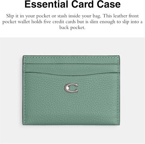 Coach Essential Card Case, Aquamarine in Saudi Arabia