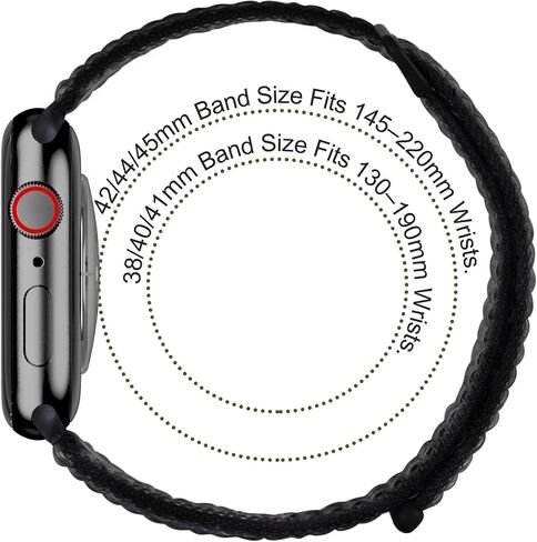 6 Pack Sport Loop Band Compatible with Apple Watch 38mm 40mm 41mm 42mm 44mm 45mm 46mm 49mm for iWatch Ultra Series 11 10 9 8 7 6 5 SE 4 3 2 1 Strap Nylon Women Men Stretchy Braided Wristband Breathable in Kuwait