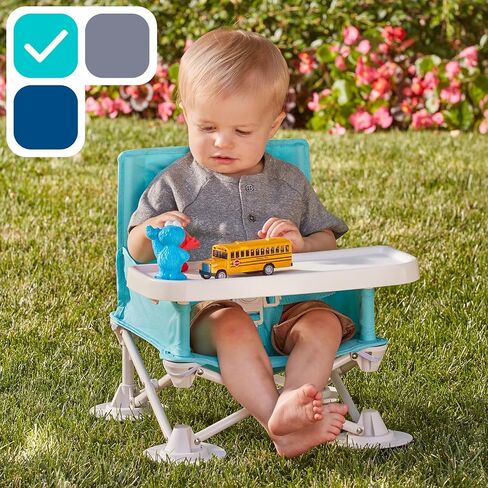 OmniBoost Booster Seat with Tray, Travel High Chair, Baby Chair, Grey in Saudi Arabia