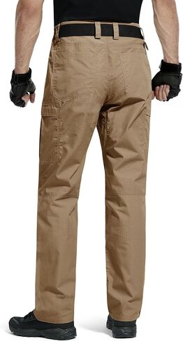 FREE SOLDIER Men's Cargo Pants Water Resistant Ripstop Tactical Pants for Men Work Pants Lightweight Outdoor Hiking Pants Men in Saudi Arabia