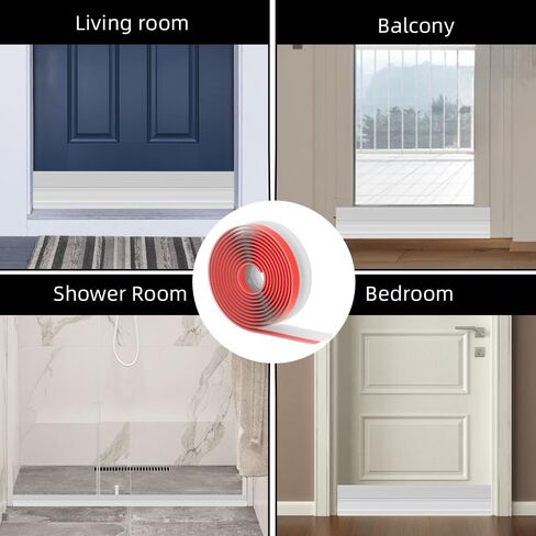 Door Draft Stopper for Bottom of Door, Adjustable Weather Stripping Door Seal for Cold Insulation, Under Door Sweep for Exterior & Interior Doors, Door Bottom Seal Blocker Noise (39inch,Black) in Kuwait