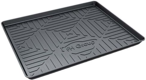 FH Group ClimaProof للحماية من جميع الأحوال الجوية، سجادة بطانة صينية البضائع متعددة الاستخدام تناسب معظم السيارات وسيارات الدفع الرباعي والشاحنات، مقاس 32 × 24 بوصة باللون الأسود in Kuwait