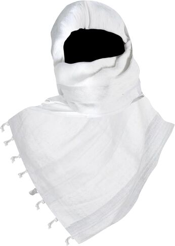 Tactical Military Shemagh Head Neck Scarf 100% Cotton Desert Arab Kafiya Keffiyeh Wrap for Men and Women in Saudi Arabia