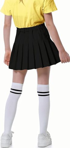 Girls Women's Pleated Skirt, High Waist School Uniform A-Line Short Skirt in Saudi Arabia