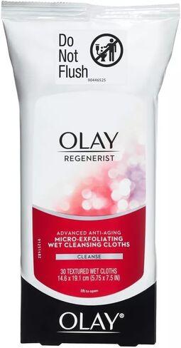 مناديل التنظيف الرطب للتقشير الدقيق من أولاي ريجينيريست، 30 قطعة (عبوة من 3 قطع) in Kuwait