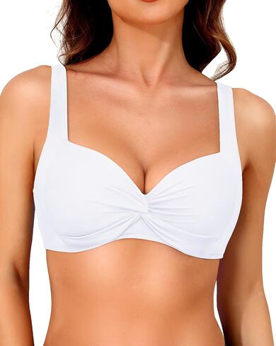 Yonique Women Underwire Bikini Top - Push Up Bathing Suit Top Padded Bra Swimsuit Top in Saudi Arabia