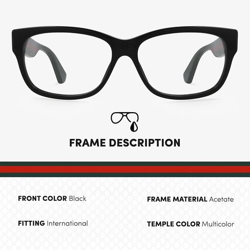 Gucci GG0278O Rectangular shape Eyeglasses + Bundle with eSHADES Luxury Eyewear Kit in Saudi Arabia