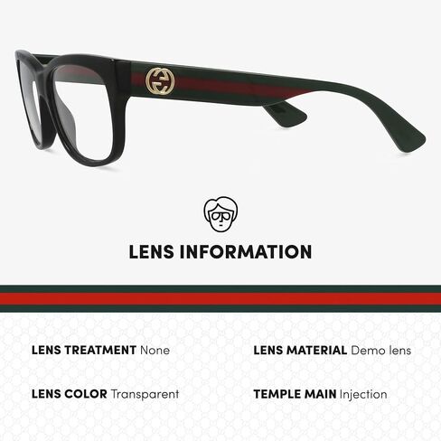 Gucci GG0278O Rectangular shape Eyeglasses + Bundle with eSHADES Luxury Eyewear Kit in Saudi Arabia