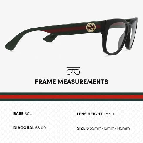 Gucci GG0278O Rectangular shape Eyeglasses + Bundle with eSHADES Luxury Eyewear Kit in Saudi Arabia