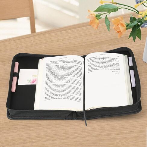 غطاء الكتاب المقدس بمقبض، حافظة الكتاب المقدس من جلد البولي يوريثان العتيق، غطاء الكتاب المقدس المقاوم للماء، حامل الكتاب المقدس الواقي، منظم ملحقات الكتاب المقدس بني in Kuwait