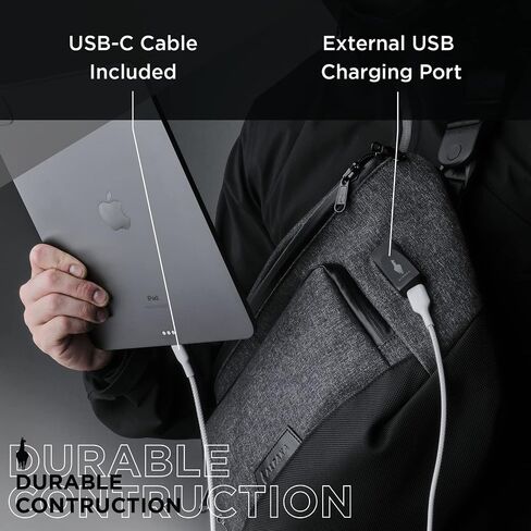 حقيبة ALPAKA Bravo Sling Max Crossbody Messenger - حقيبة ظهر مضادة للسرقة - حقائب كتف خفيفة الوزن للسفر in Kuwait