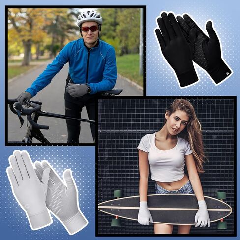 Leumoi 4 Pairs Women Driving Gloves Sun Protection Uv Gloves Touchscreen Sun Gloves Lightweight Women's Cycling Gloves Summer Sunblock Gloves for Outdoor, 4 Colors in Kuwait