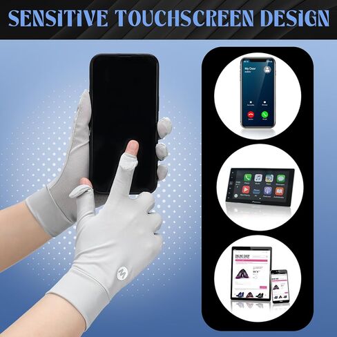Leumoi 4 Pairs Women Driving Gloves Sun Protection Uv Gloves Touchscreen Sun Gloves Lightweight Women's Cycling Gloves Summer Sunblock Gloves for Outdoor, 4 Colors in Kuwait