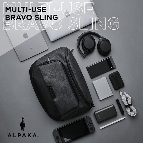حقيبة ALPAKA Bravo Sling Max Crossbody Messenger - حقيبة ظهر مضادة للسرقة - حقائب كتف خفيفة الوزن للسفر in Kuwait