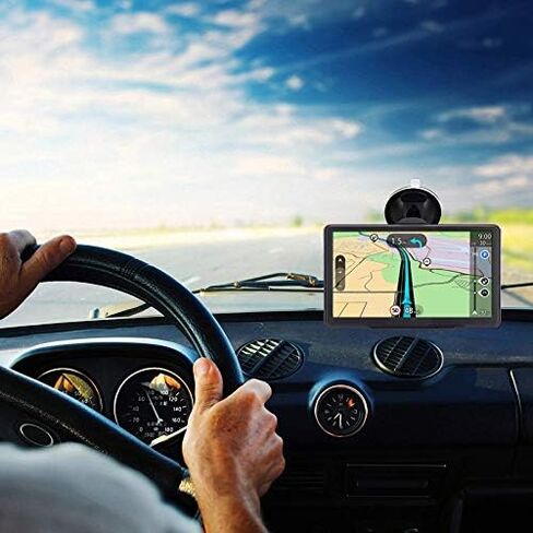 نظام تحديد المواقع العالمي (GPS) للسيارة، أحدث خريطة لعام 2023، شاشة لمس مقاس 7 بوصة، صوت حقيقي منطوق للاتجاه خطوة بخطوة لتذكير الاتجاه، نظام ملاحة للسيارات، ملاح عبر الأقمار الصناعية لنظام تحديد المواقع العالمي (GPS) مع in Kuwait