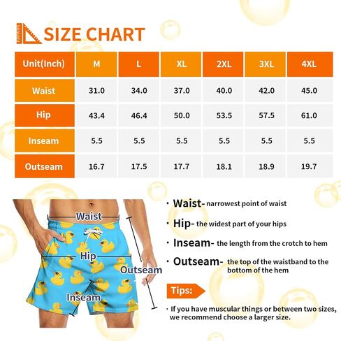 Mens Swim Trunks with Compression Liner 5 Inseam Quick Dry Swimwear Bathing Suit Swimming Board Shorts with 4 Pocket in Saudi Arabia