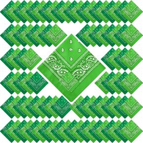 Handepo 200 Pcs Bandanas Bulk Paisley Bandanas Unisex Head Wrap Scarf Cowboy Bandanas Headband Handkerchief for Women Men