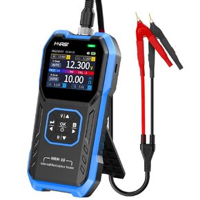 【Upgraded Kelvin Four-Terminal Sensing】WESTOBIG Battery Tester Internal ResistanceTester for Universal Batteries Meter, Car Battery Tester, 0-100V 0m-200Ω, Digital Battery Analyzer for Automotive