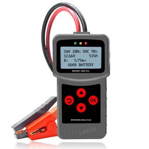Car Battery Tester 12V/24V Battery Load Tester 40-2000CCA Alternator Battery Tester Automotive Battery Analyzer Checker Cranking Charging Test Tool for Car/SUV/Light Truck with Flooded AGM Gel