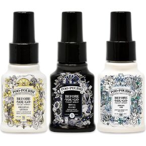 مجموعة رذاذ المرحاض Poo-Pourri، زجاجات 1.4 أونصة من الحمضيات الأصلية، هواء منعش، تدفق ملكي in Kuwait