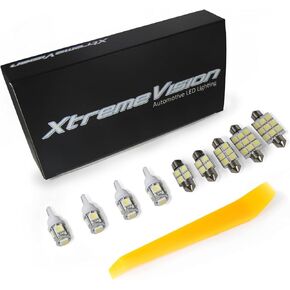 XtremeVision Interior LED for Ford Five Hundred 2005-2007 (5 Pieces) Cool White Interior LED Kit + Installation Tool