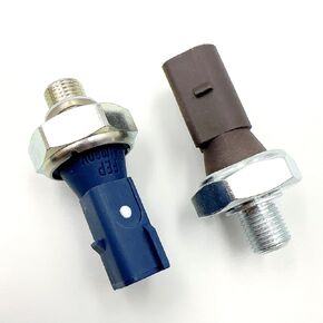 2PCS Oil Pressure Sensor Blue and Brown Compatible with Audi A4 Q5 TT Golf Jetta 2.0T