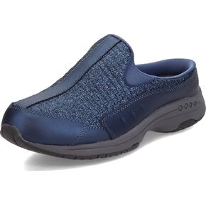 Easy Spirit Women's TRAVELTIME481 Mule, Black-Glitter, 7.5
