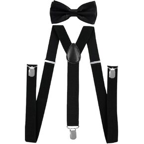 مجموعة ربطة عنق على شكل حرف Y قابلة للتعديل مع مشابك قوية للرجال والنساء لحفلات الزفاف والحفلات التنكرية in Kuwait