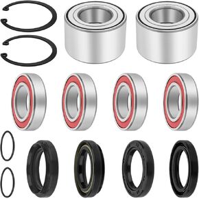 Front&Rear Heavy Duty Wheel Bearing Seal Kit for Yamaha Grizzly 450 400 2007-2014 Kodiak 450 400 2005-2006 Big Bear 400-IRS 2007-2012 Grizzly 350-IRS 2007-2011