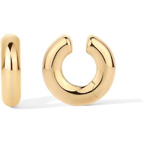 PAVOI 14K Gold Plated Chunky Tubular Hinged Earscape Ear Cuffs for Women | Statement Earring Pair