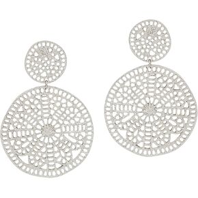 Filigree Post Earrings, Geometric Earrings, Drop Gold Earrings, Dangle Earrings, Gift for Her