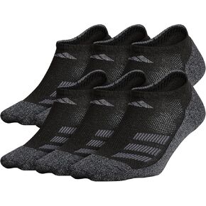 adidas Kids-Boy's/Girl's Cushioned Angle Stripe No Show Socks (6-Pair)