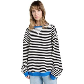 Free People Women's Classic Striped Crew