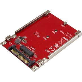 StarTech.com M.2 to U.3 Adapter for M.2 NVMe SSDs, PCIe M.2 Drive to 2.5inch U.3 (SFF-TA-1001) Host Adapter/Converter, TAA Compliant (1M25-U3-M2-ADAPTER) in Kuwait