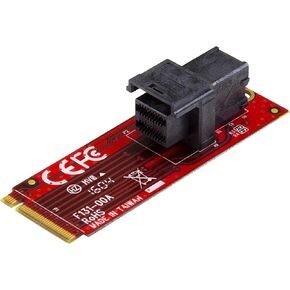 ستارتيك.كوم محول M.2 الى U.3 لمحرك M.2 NVMe SSD ومنفذ PCIe M.2 الى 2.5 انش U.3 (SFF-TA-1001)، متوافق مع TAA (محول 1M25-U3-M2)