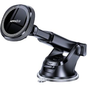 APPS2Car for MagSafe Car Mount, Magnetic Phone Holder for Car Dashboard Windshield iPhone Car Mount Holder Compatible with iPhone 15 14 13 12 Pro Plus Max Mini MagSafe Mount, 17 Strong Magnets