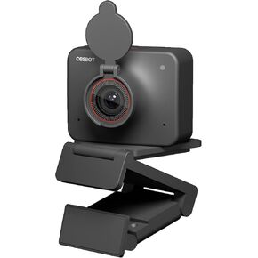 كاميرا ويب OBSBOT Meet 1080P 60FPS، تركيز تلقائي عالي الدقة وكاميرا كمبيوتر مؤطرة تعمل بالذكاء الاصطناعي، استبدال الخلفية، HDR، FOV قابل للتعديل، كاميرا ويب للمؤتمرات، مكالمات الفيديو، البث المباشر، الكمبيوتر الشخصي، الكمبيوتر المحمول