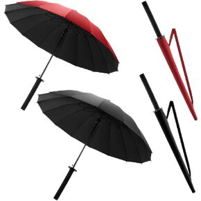 2 Pcs Umbrella Japanese Umbrella Anime Umbrella Semi Automatic Umbrella Creative Windproof Folding Umbrella for Adults Rain Protection Portable Gift Decoration Travel Birthday, 16 Bone