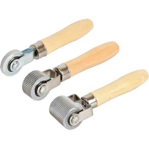 Car Sound Deadening Roller Metal Installation Tool Vehicle Sound Deadener Application Rolling Wheel Roller Seam Roller Interior Accessories, 3Pcs