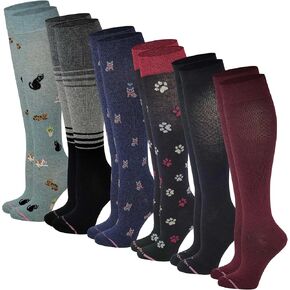 Dr. Motion Women's Compression Socks Therapeutic Graduated (Pack of 6 Pairs)
