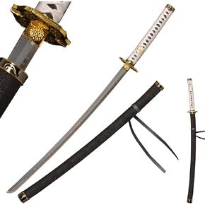 Sword fort Carbon Steel Replica Swords - Devil Vergil Dante's Yamato Sword Katana Anime Cosplay Sword Real Metal,Extended Version,40inch /51inch