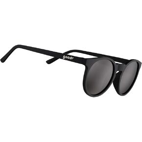 نظارات شمسية مستقطبة It's Not Black It's Obsidian من Goodr للرجال والنساء، إطارات صلبة سوداء مع عدسات عاكسة سوداء، حماية من الأشعة فوق البنفسجية 400، مانعة للانزلاق in Kuwait