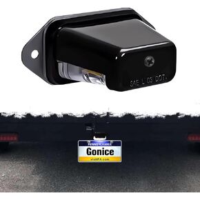 Super-Bright LED License Plate Light - 6-SMD Universal Fit for Truck Trailer Van RV SUV Boat - Under Hood Light - DOT Compliant, 12V-24V DC Waterproof