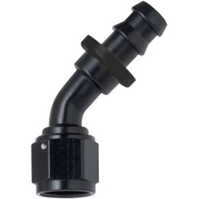 Fragola 204504-BL Black Size (-4) 45° Push Lock Hose Fitting