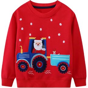 HILEELANG Boy Sweatshirts Halloween Christmas الجدة Crewneck البلوز القطن قمم الملابس القمصان