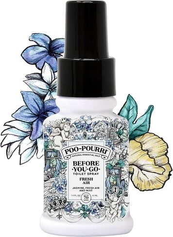 مجموعة رذاذ المرحاض Poo-Pourri، زجاجات 1.4 أونصة من الحمضيات الأصلية، هواء منعش، تدفق ملكي in Kuwait
