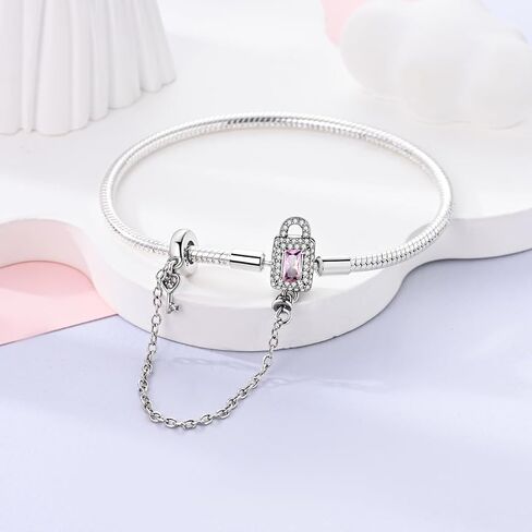 Parmuz 925 Sterling Silver Charms Bracelet for Women Love Heart Summer Ocean Iconic Moments Snake Chain Bracelet with 5A Cubic Zirconia Gift for Girls Mother Daughter in Saudi Arabia