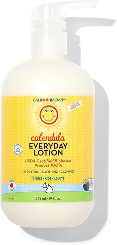 California Baby Calendula Lotion | 100% Plant-Based Moisturizer | Lavender Baby Lotion | Face Moisturizer For Dry Skin | Hypoallergenic | 19 oz. in Kuwait