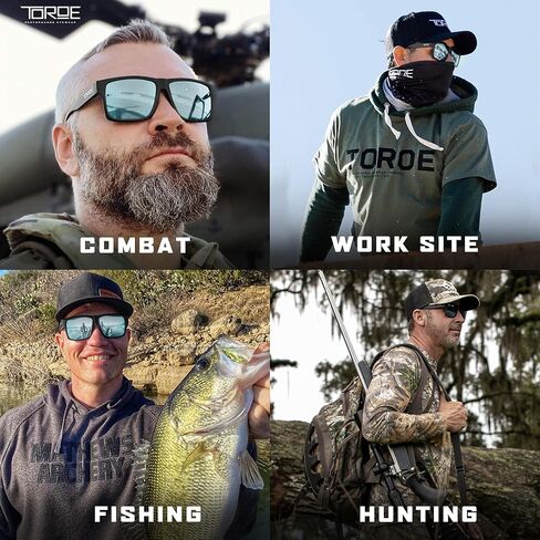 نظارة شمسية TOROE إصدار محدود من الدرجة الأولى بعدسات بولي كربونات مستقطبة - إطار Frost TR90 مع عدسات عاكسة in Kuwait